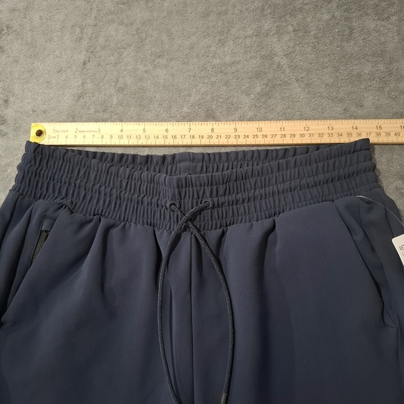 ATHLETA Navy Blue Metropolis Straight Leg Ankle Zip Athleisure Pants Size 6 NWT - Picture 10 of 13